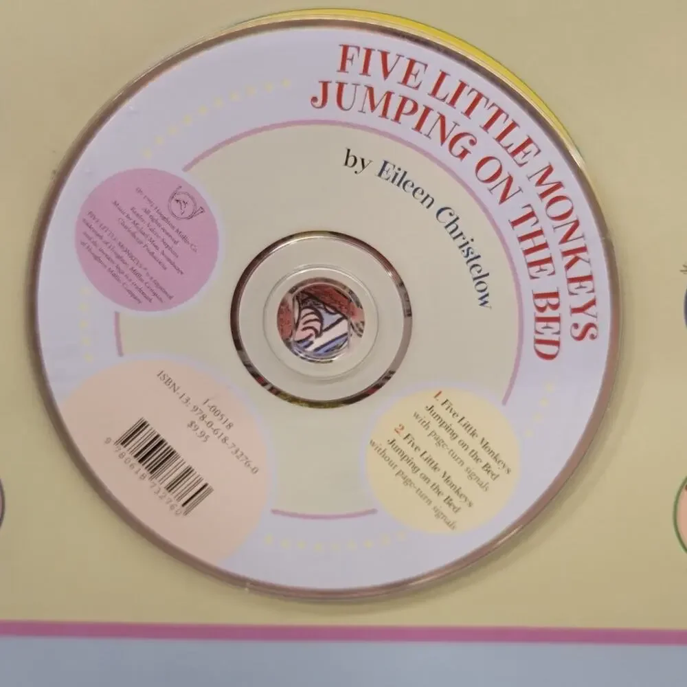 Five Little Monkeys Jumping on the Bed Book and CD